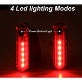 Darrahopens Sports & Fitness > Bikes & Accessories > Bicycle Parts Bike Tail Lights - 2 Pack Bicycle Rear Lights, Usb Rechargeable Cob LED Waterproof Bike Rear Light, 4 Lighting Modes