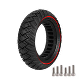 Darrahopens Sports & Fitness > Bikes & Accessories > Bicycle Parts Black 10-Inch 10x3 Off-Road Solid Tire 255x80 Non-Slip 80/65-6 Airless Honeycomb Explosion-Proof Tire