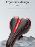 Darrahopens Sports & Fitness > Bikes & Accessories > Bicycle Parts Black Mountain Bike Saddle - Comfortable and Durable Bicycle Seat for MTB and Road Bikes