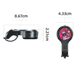 Darrahopens Sports & Fitness > Bikes & Accessories > Bicycle Parts Black Style A Ultra-Loud Electric Bike Horn - 130dB USB Rechargeable, IPX6 Waterproof, Easy Mount Bicycle Safety Bell