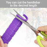 Darrahopens Sports & Fitness > Bikes & Accessories > Bicycle Parts Ergonomic Non-Slip Soft Rubber Bicycle Handles, Purple, Pair