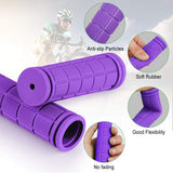 Darrahopens Sports & Fitness > Bikes & Accessories > Bicycle Parts Ergonomic Non-Slip Soft Rubber Bicycle Handles, Purple, Pair