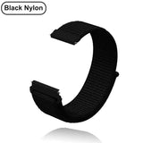Darrahopens Sports & Fitness > Bikes & Accessories > Bicycle Parts Garmin Watch Strap Compatible with Venu 2S Vivoactive 3 4S 4 Forerunner 245 645 Galaxy Watch 4 Classic 18mm 20mm 22mm 42 46mm Black Nylon Bracelet
