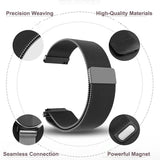 Darrahopens Sports & Fitness > Bikes & Accessories > Bicycle Parts Garmin Watch Strap Compatible with Venu 2S Vivoactive 3 4S 4 Forerunner 245 645 Galaxy Watch 4 Classic 18mm 20mm 22mm 42 46mm Black Nylon Bracelet