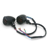 Darrahopens Sports & Fitness > Bikes & Accessories > Bicycle Parts LED Motorcycle Turn Signals - 2 Pack Universal Bullet Blinker, Wire Rear Mount Signal Lights Kit for Motorcycles, Bobbers, Bikes