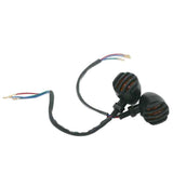Darrahopens Sports & Fitness > Bikes & Accessories > Bicycle Parts LED Motorcycle Turn Signals - 2 Pack Universal Bullet Blinker, Wire Rear Mount Signal Lights Kit for Motorcycles, Bobbers, Bikes