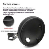 Darrahopens Sports & Fitness > Bikes & Accessories > Bicycle Parts Motorcycle Universal 7" Headlight Housing Shell Lamp Bracket Bottom Mount Bucket Fits Compatible Cafe Racer
