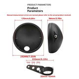 Darrahopens Sports & Fitness > Bikes & Accessories > Bicycle Parts Motorcycle Universal 7" Headlight Housing Shell Lamp Bracket Bottom Mount Bucket Fits Compatible Cafe Racer