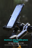 Darrahopens Sports & Fitness > Bikes & Accessories > Bicycle Parts New M3 Aluminium Motorcycle Phone Holder Rearview Mirror Mount 360 Rotation Anti-Shake Metal Bracket for Scooter Motorbike 4-7 Inch Phones Black
