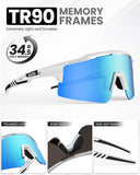 Darrahopens Sports & Fitness > Bikes & Accessories > Bicycle Parts OutdoorMaster Hawk II Polarized Sports Sunglasses for Men Women, TAC 100% UV400 Protection TR90 Frame Cycling Sunglasses, Baseball Running Fishing Golf Glasses