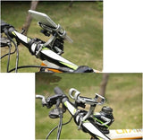 Darrahopens Sports & Fitness > Bikes & Accessories > Bicycle Parts Phone holder for bicycle and motorcycle - Universal phone holder - 360° rotatable and tiltable - Bicycle accessories - Black