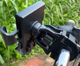 Darrahopens Sports & Fitness > Bikes & Accessories > Bicycle Parts Phone Stand - Bike Phone Holder - Anti-slip Design - Lock in One Second - 360° Rotation - Suitable for Bicycle and Motorcycle Handlebars from 15mm to 28mm, Compatible with Smartphones from 4.7 to 7.1 Inches - Black