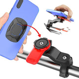 Darrahopens Sports & Fitness > Bikes & Accessories > Bicycle Parts Quad Lock Out Front Bike Mount Twist Lock Mountain Bike Cradle Compatible with Samsung Xiaomi