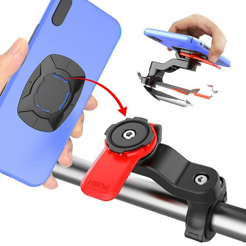 Darrahopens Sports & Fitness > Bikes & Accessories > Bicycle Parts Quad Lock Out Front Bike Mount Twist Lock Mountain Bike Cradle Compatible with Samsung Xiaomi