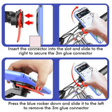 Darrahopens Sports & Fitness > Bikes & Accessories > Bicycle Parts Quad Lock Out Front Bike Mount Twist Lock Mountain Bike Cradle Compatible with Samsung Xiaomi