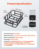 Darrahopens Sports & Fitness > Bikes & Accessories > Bicycle Parts Rear Bike Basket, Medium Bicycle Basket with Cargo Net, Liner & Waterproof Cover, Pets, Mounting Tools Included In Australia - Darrahopens