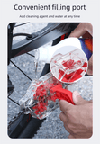 Darrahopens Sports & Fitness > Bikes & Accessories > Bicycle Parts Red Transparent Bicycle Chain Cleaner with Visualization Design - Immersion Wash Tool for Road & Mountain Bikes + Bonus Cleaning Brush