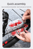 Darrahopens Sports & Fitness > Bikes & Accessories > Bicycle Parts Red Transparent Bicycle Chain Cleaner with Visualization Design - Immersion Wash Tool for Road & Mountain Bikes + Bonus Cleaning Brush