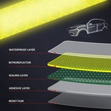 Darrahopens Sports & Fitness > Bikes & Accessories > Bicycle Parts Reflective Stickers Bicycle - 5-pack - Reflective Tape - Reflector Sticker - Self-adhesive safety tape - Waterproof - Warning tape - 8 meters x 10 mm