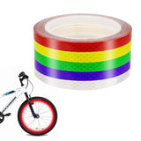 Darrahopens Sports & Fitness > Bikes & Accessories > Bicycle Parts Reflective Stickers for Bicycle Safety, 1cm x 8m Waterproof Self-Adhesive Reflective Tape