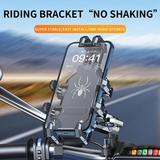 Darrahopens Sports & Fitness > Bikes & Accessories > Bicycle Parts Shockproof Phone Mount, Compatible with Bicycles/Motorcycles/Scooters/ATVs, 720-Degree Rotation Anti-Shake, Fits 4.5-7 Inch Smartphones