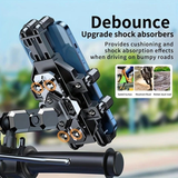 Darrahopens Sports & Fitness > Bikes & Accessories > Bicycle Parts Shockproof Phone Mount, Compatible with Bicycles/Motorcycles/Scooters/ATVs, 720-Degree Rotation Anti-Shake, Fits 4.5-7 Inch Smartphones