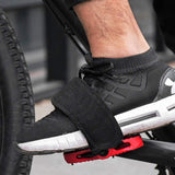 Darrahopens Sports & Fitness > Bikes & Accessories > Bicycle Parts Universal Bicycle Pedal Straps, Adjustable Non-Slip Double Adhesive Toe Clips, 1 Pair Nylon Pedal Accessories