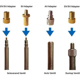 Darrahopens Sports & Fitness > Bikes & Accessories > Bicycle Parts Universal Bicycle Valve Adapter Set 15 pcs Reducing Nozzles Tire Pump Ball Pump Needle
