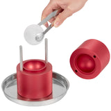 Darrahopens Sports & Fitness > Bikes & Accessories > Bicycle Parts VEVOR Ice Ball Press, 6cm Ice Ball Maker, Aircraft Al Alloy Ice Ball Press Kit for 60mm Ice Sphere, Ice Press with Tong and Drip Tray, for Whiskey, Cocktail, Bourbon, Scot on Party & Holiday, Red