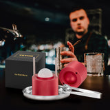 Darrahopens Sports & Fitness > Bikes & Accessories > Bicycle Parts VEVOR Ice Ball Press, 6cm Ice Ball Maker, Aircraft Al Alloy Ice Ball Press Kit for 60mm Ice Sphere, Ice Press with Tong and Drip Tray, for Whiskey, Cocktail, Bourbon, Scot on Party & Holiday, Red