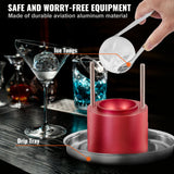 Darrahopens Sports & Fitness > Bikes & Accessories > Bicycle Parts VEVOR Ice Ball Press, 6cm Ice Ball Maker, Aircraft Al Alloy Ice Ball Press Kit for 60mm Ice Sphere, Ice Press with Tong and Drip Tray, for Whiskey, Cocktail, Bourbon, Scot on Party & Holiday, Red