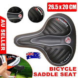 Darrahopens Sports & Fitness > Bikes & Accessories > Bicycle Parts Wide Big Bum Bike Bicycle Gel Cruiser Comfort Saddle Seat Sporty Soft Cushion Au