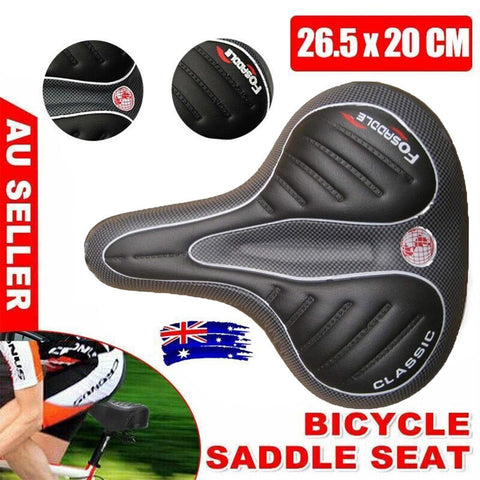 Darrahopens Sports & Fitness > Bikes & Accessories > Bicycle Parts Wide Big Bum Bike Bicycle Gel Cruiser Comfort Saddle Seat Sporty Soft Cushion Au