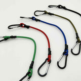 Darrahopens Sports & Fitness > Bikes & Accessories > Bicycle Stands & Storage 10 Pcs 36 Inch Carabiner Bungee Cord with Aluminum Alloy Hooks, Superior Elasticity  for Luggage Rack, Cargo, Hand Carts, Bike, Camping, Outdoor