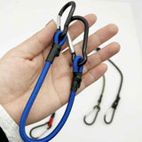 Darrahopens Sports & Fitness > Bikes & Accessories > Bicycle Stands & Storage 10 Pcs 36 Inch Carabiner Bungee Cord with Aluminum Alloy Hooks, Superior Elasticity  for Luggage Rack, Cargo, Hand Carts, Bike, Camping, Outdoor