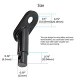 Darrahopens Sports & Fitness > Bikes & Accessories > Bicycle Stands & Storage 2 pack Bike Trailer Hitch Connector Coupler Bicycle Adapter for Children's Trailers,Cargo and Pet Bicycle Trailers,Black Adapter Accessories