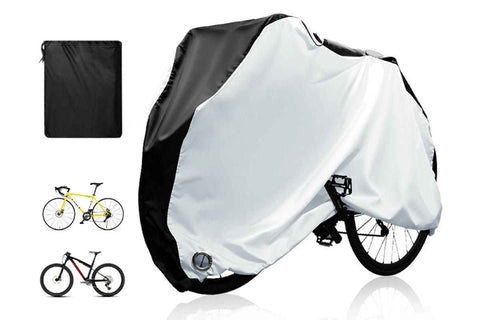 Darrahopens Sports & Fitness > Bikes & Accessories > Bicycle Stands & Storage 210D Waterproof Bike Cover with Lock Hole for Outdoor Storage - XL