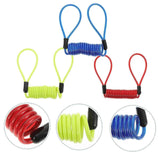 Darrahopens Sports & Fitness > Bikes & Accessories > Bicycle Stands & Storage 3 Pcs Bicycle Lock Cable Disc Lock Reminder Motorcycle Bike Bicycle Cable Spring Antitheft Protection Handlebar Alarm Wire In Australia - Darrahopens