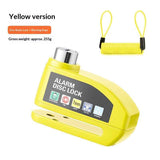 Darrahopens Sports & Fitness > Bikes & Accessories > Bicycle Stands & Storage Alarm Disc Lock with Alarm 110dB, Anti Theft Waterproof Motorcycle Disc Lock with Reminder Cable, Motorcycle Wheel Lock for Moto/Moped/Bike/E-Bike/Scooter with Disc Brake