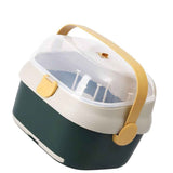 Darrahopens Sports & Fitness > Bikes & Accessories > Bicycle Stands & Storage Baby Bottle Drying Rack Nursing Bottle Storage Box Container with Swivel Vent Dust Cover Drain Tray Detachable Holder Blue