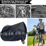 Darrahopens Sports & Fitness > Bikes & Accessories > Bicycle Stands & Storage Bicycle cover - Motorcycle cover - Waterproof, dustproof and UV-resistant cover - Bicycle rain cover - Bicycle protective cover - Waterproof bicycle garage cover - Outdoor bicycle protective cover - 200 x 100 cm (Black)