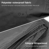 Darrahopens Sports & Fitness > Bikes & Accessories > Bicycle Stands & Storage Bicycle cover - Motorcycle cover - Waterproof, dustproof and UV-resistant cover - Bicycle rain cover - Bicycle protective cover - Waterproof bicycle garage cover - Outdoor bicycle protective cover - 200 x 100 cm (Black)