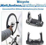 Darrahopens Sports & Fitness > Bikes & Accessories > Bicycle Stands & Storage Bicycle Wall Mount - Up to 60 kg Load Capacity - For Tires 27-83 mm - Space-Saving Suspension for Garage & Home