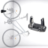 Darrahopens Sports & Fitness > Bikes & Accessories > Bicycle Stands & Storage Bicycle Wall Mount - Up to 60 kg Load Capacity - For Tires 27-83 mm - Space-Saving Suspension for Garage & Home