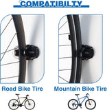 Darrahopens Sports & Fitness > Bikes & Accessories > Bicycle Stands & Storage Bicycle Wall Mount - Up to 60 kg Load Capacity - For Tires 27-83 mm - Space-Saving Suspension for Garage & Home