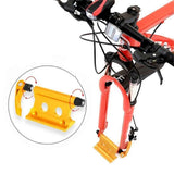 Darrahopens Sports & Fitness > Bikes & Accessories > Bicycle Stands & Storage Bike Block Fork Mount w/Quick-Release Lever, Aluminum Alloy Bicycle Front Fork Fixed Clip Luggage Rack for Truck Bed/Trailer/Van, Vertical or Horizontal Mounted (yellow)