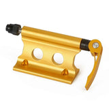 Darrahopens Sports & Fitness > Bikes & Accessories > Bicycle Stands & Storage Bike Block Fork Mount w/Quick-Release Lever, Aluminum Alloy Bicycle Front Fork Fixed Clip Luggage Rack for Truck Bed/Trailer/Van, Vertical or Horizontal Mounted (yellow)