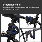 Darrahopens Sports & Fitness > Bikes & Accessories > Bicycle Stands & Storage Bike Lock Portable Universal Replacing Anti-rust Waterproof Bicycles Scooter Safety Locks Locking Tool Accessories - 105cm In Australia - Darrahopens