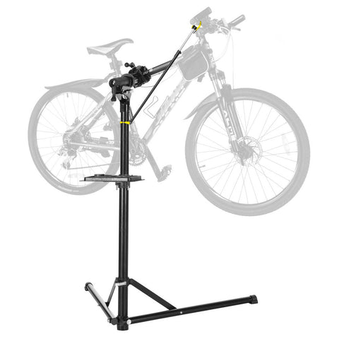 Darrahopens Sports & Fitness > Bikes & Accessories > Bicycle Stands & Storage Bike Repair Rack 360 Rotating 40 to 63Inch Height Adjustable Home Bicycle Mechanic Stand Anti-Slip Foldable Maintenance Stand with Tool Tray Max Load 60lbs