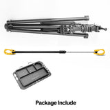 Darrahopens Sports & Fitness > Bikes & Accessories > Bicycle Stands & Storage Bike Repair Rack 360 Rotating 40 to 63Inch Height Adjustable Home Bicycle Mechanic Stand Anti-Slip Foldable Maintenance Stand with Tool Tray Max Load 60lbs